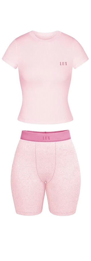 LACEY SHORT SLEEVE SHORT SET