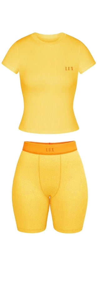 AMBER SHORT SLEEVE SHORT SET